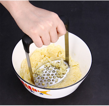 Ανοξείδωτος χάλυβας πατάτας πατάτας με συμπίεση πατάτας πουρές Ricer Puree Fruit Juice Maker Smooth πουρέ πατάτας Crusher Kitchen Gadget