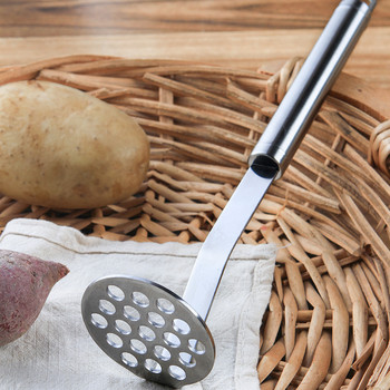 Πολτοποιητής πατάτας Πολυλειτουργικό χειροκίνητο αξεσουάρ μηχανής πουρέ πατάτας πορώδης ανοξείδωτος ατσάλινος κόφτης κουζίνας