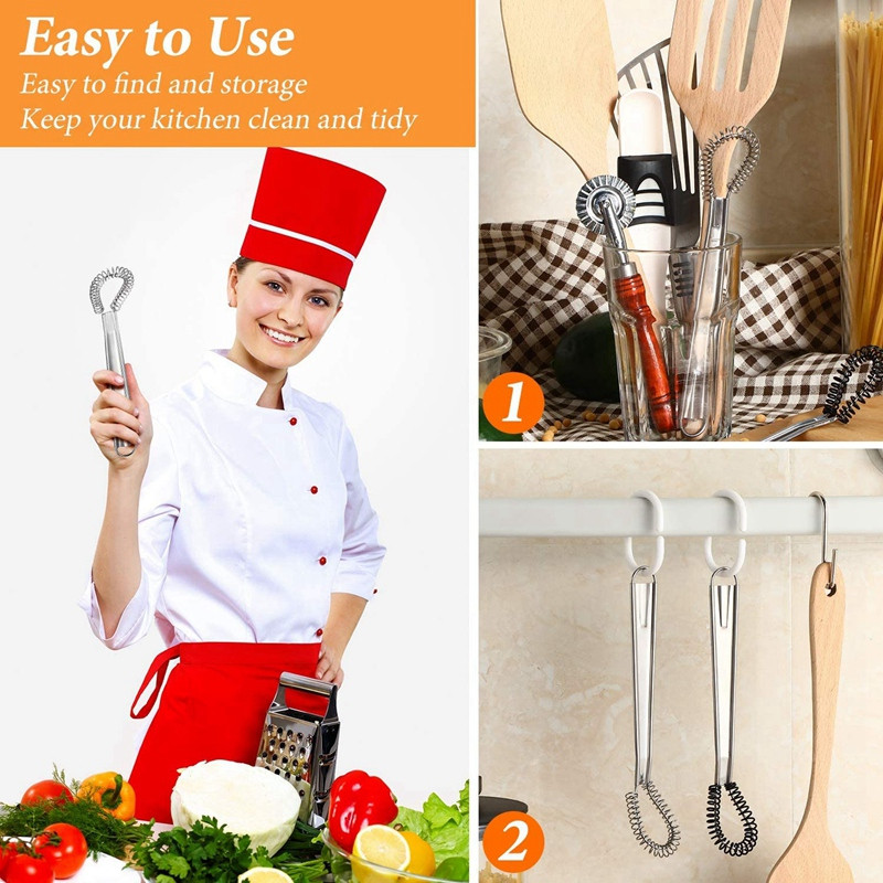 4 komada mutilica za jaja od nehrđajućeg čelika, mini opružna spirala, pjenjača, silikonska pjenjača, ručna miješalica, mikser, pjenilica za mlijeko, mikser za kavu