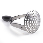 SIMMY buitiniai virtuvės įrankiai Bulvių košės presas Nerūdijančio plieno saldžiųjų bulvių trintuvas su plastikine rankena