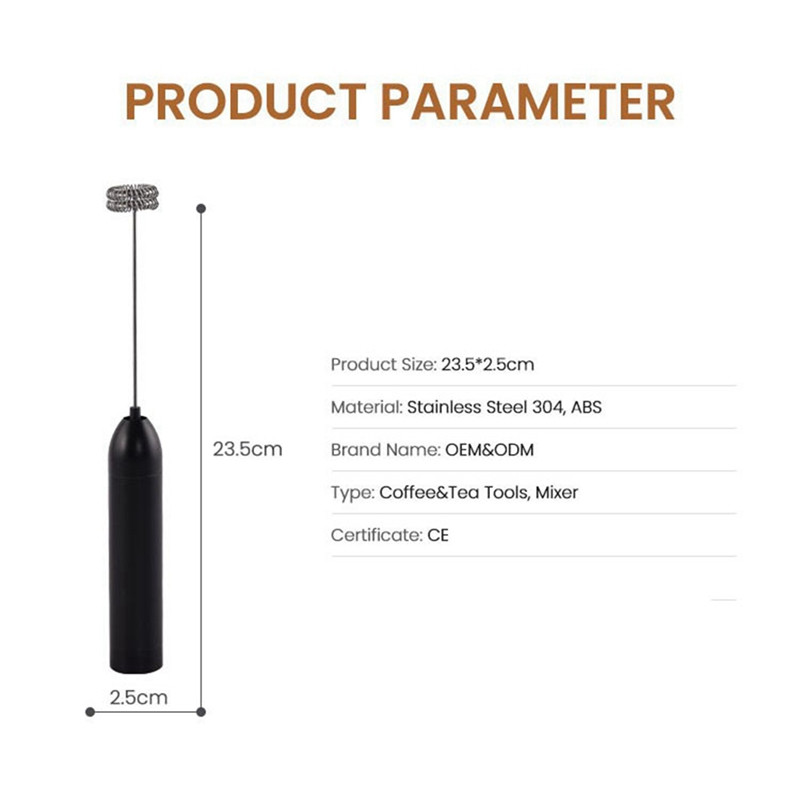 Električna miješalica za kavu Punjiva posuda za mlijeko Aparat za pjenjenje Pjenilica USB punjenje Mutilica za jaja Ručni blender