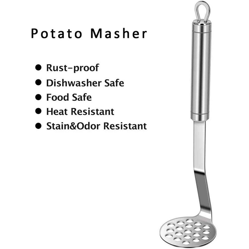 BOUSSAC virtuvės reikmenys bulvių košės preso daugiafunkcinis rankinis nerūdijančio plieno bulvių preso pagalbinių medžiagų plaktuvas