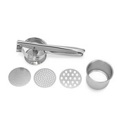 SIMMY Kitchen Gadgets nerūdijančio plieno bulvių košės presas su 3 keičiamais diskais bulvių košė