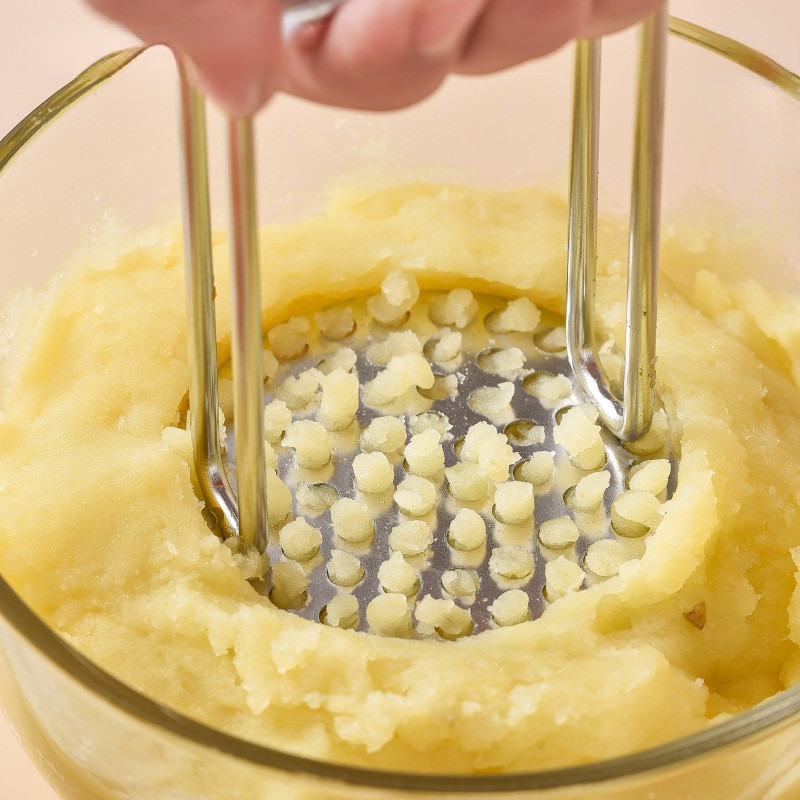 Masina de piure de cartofi din oțel inoxidabil 304 Masina de piure de usturoi Masina de piure de mâncare complementară Accesorii de bucătărie