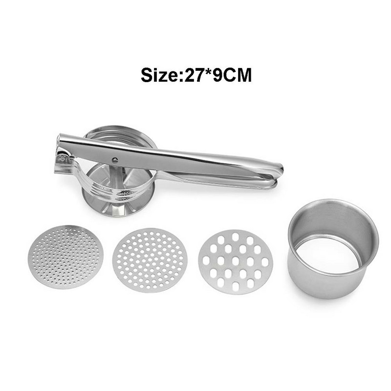 Concasor pentru presă de usturoi din oțel inoxidabil Accesorii și accesorii de bucătărie Masina de cartofi pentru ustensile de bucătărie Instrumente pentru stoarcerea sucului