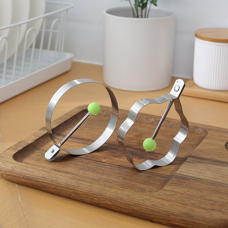 Nerūdijančio plieno keptų kiaušinių blynų formuotojas omletas formelių kepimas mielos formos kiaušinių virimo įrankiai virtuvės priedai dalykėliai