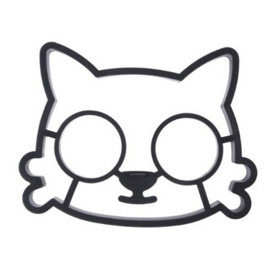 Katės Kaukolės Pelėdos formos kepimo priedai Kiaušinių formelės Silikono kiaušinių formos Pusryčiai Kepti kiaušiniai Šablonas Virtuvės gaminimo įtaisai