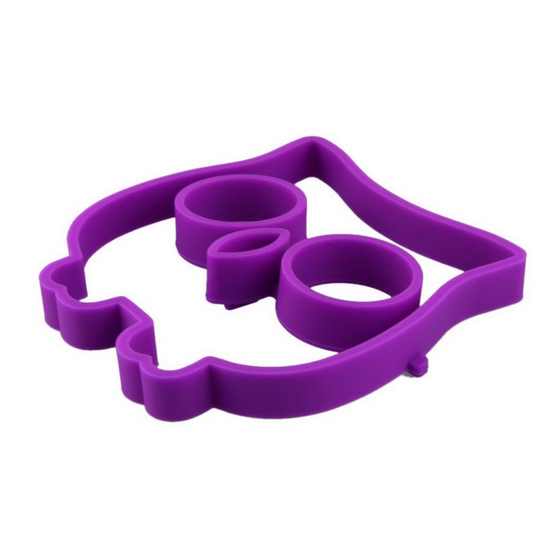 Katės Kaukolės Pelėdos formos kepimo priedai Kiaušinių formelės Silikono kiaušinių formos Pusryčiai Kepti kiaušiniai Šablonas Virtuvės gaminimo įtaisai