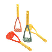 Instrument de tăiat manual pentru fructe și legume, din plastic portabil pentru morcovi, piure de dovleac, mașină de tocat usturoi, mașină de zdrobire de cartofi