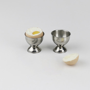 Чаша за яйца, поставка за яйца от неръждаема стомана Стойка за чаши за меки сварени яйца Поставка за съдомиялна машина (4 опаковки)