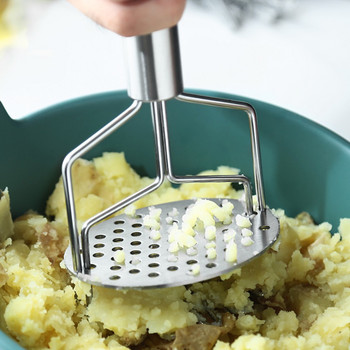 Πίεση πατάτας Potato Masher Hand Press Crusher Πουρέ πατάτας από ανοξείδωτο ατσάλι Λάσπη Πουρέ Κουζίνα Gadgets Εργαλεία Βρεφικής τροφής
