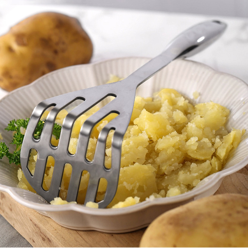 Bulvių grūstuvas Bulvių ryžių daržovių vaisių smulkintuvas maisto presas bulvių ryžių daržovių vaisių grūstuvas nerūdijantis plienas