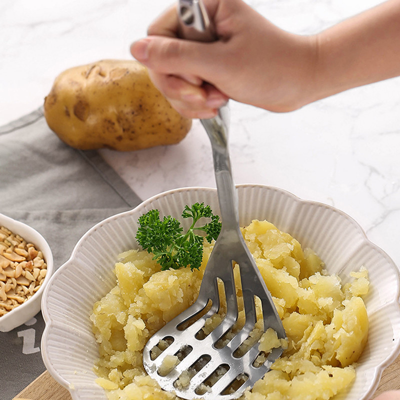 Bulvių grūstuvas Bulvių ryžių daržovių vaisių smulkintuvas maisto presas bulvių ryžių daržovių vaisių grūstuvas nerūdijantis plienas