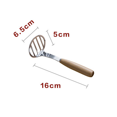 Bulvių košės tyrės tyrės spaustų vaisių sulčių aparatas nerūdijančio plieno bulvių stūmiklis Sklandžiai trintų bulvių smulkintuvas Vaisių įrankiai