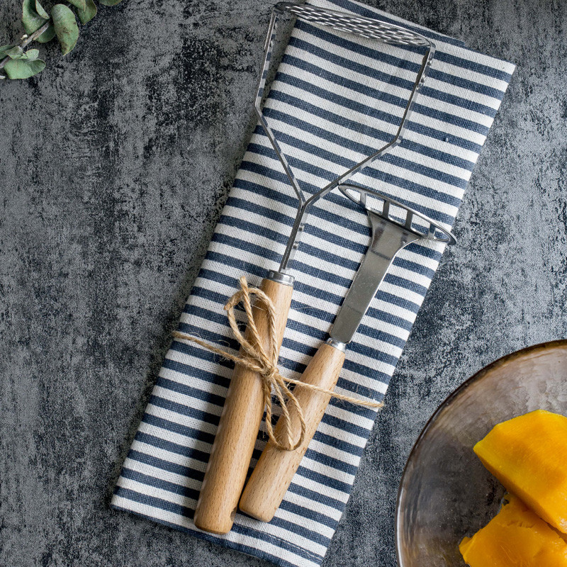 Bulvių košės tyrės tyrės spaustų vaisių sulčių aparatas nerūdijančio plieno bulvių stūmiklis Sklandžiai trintų bulvių smulkintuvas Vaisių įrankiai