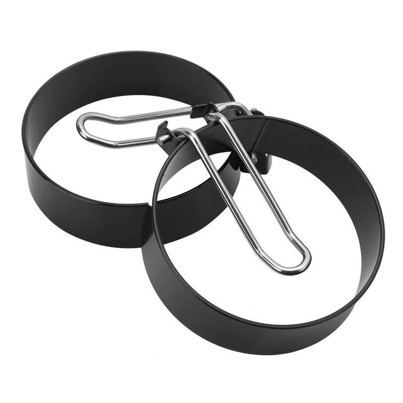 2бр. Кръгли пръстени за палачинки Форми за яйца от неръждаема стомана Незалепващи инструменти за пържени яйца Омлети Яйца Кухненски примки Форми Кухненски инструменти