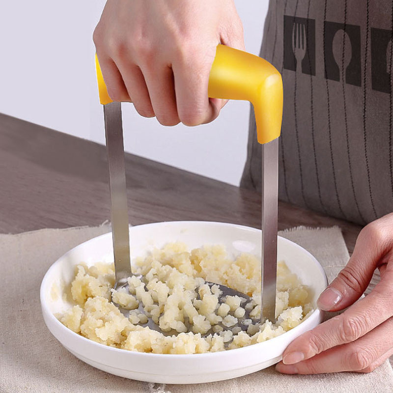 Rozsdamentes acél burgonyaprés Kézi burgonyanyomó főzőeszközök Háztartási cikkek Konyhai eszközök és tartozékok