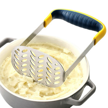Машини за набиване на картофи Резачка от неръждаема стомана с нехлъзгаща се дръжка Кухненски инструмент Универсална машина за смачкване на храна Чопъри и месомелачки Чопъри J2Y
