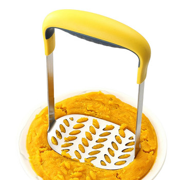 Машини за набиване на картофи Резачка от неръждаема стомана с нехлъзгаща се дръжка Кухненски инструмент Универсална машина за смачкване на храна Чопъри и месомелачки Чопъри J2Y