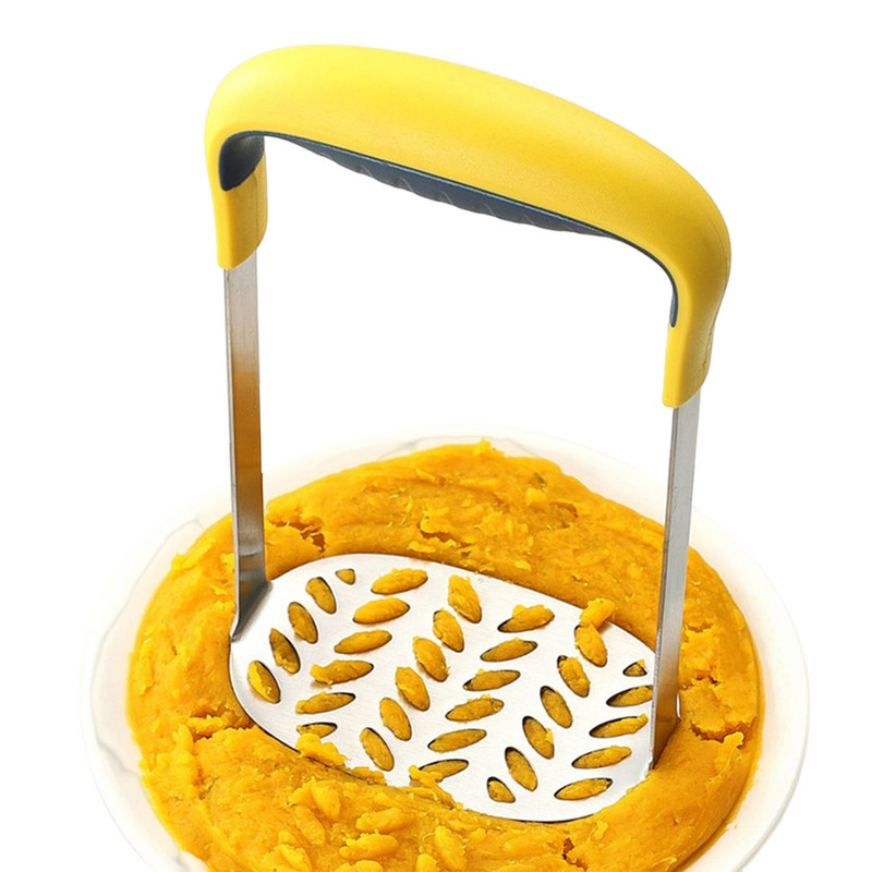 Mașini de zdrobire de cartofi Cuțit din oțel inoxidabil cu mâner anti-alunecare Instrument de bucătărie Mașină de zdrobire versatilă Tocători și mașini de tocat Tocători J2Y