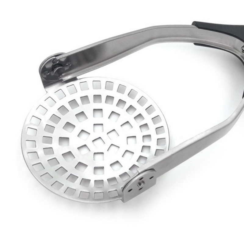 1db Háztartási rozsdamentes acél burgonyanyomó fogantyús burgonyadarálóval barkácsolj Gyümölcspüré Prés Konyhai főzőeszközök