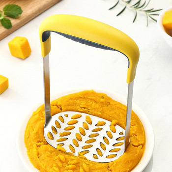 Potato Mashers Κόφτης από ανοξείδωτο χάλυβα με αντιολισθητική λαβή Εργαλείο κουζίνας Μηχανή λαχανικών για βρεφικό συμπλήρωμα