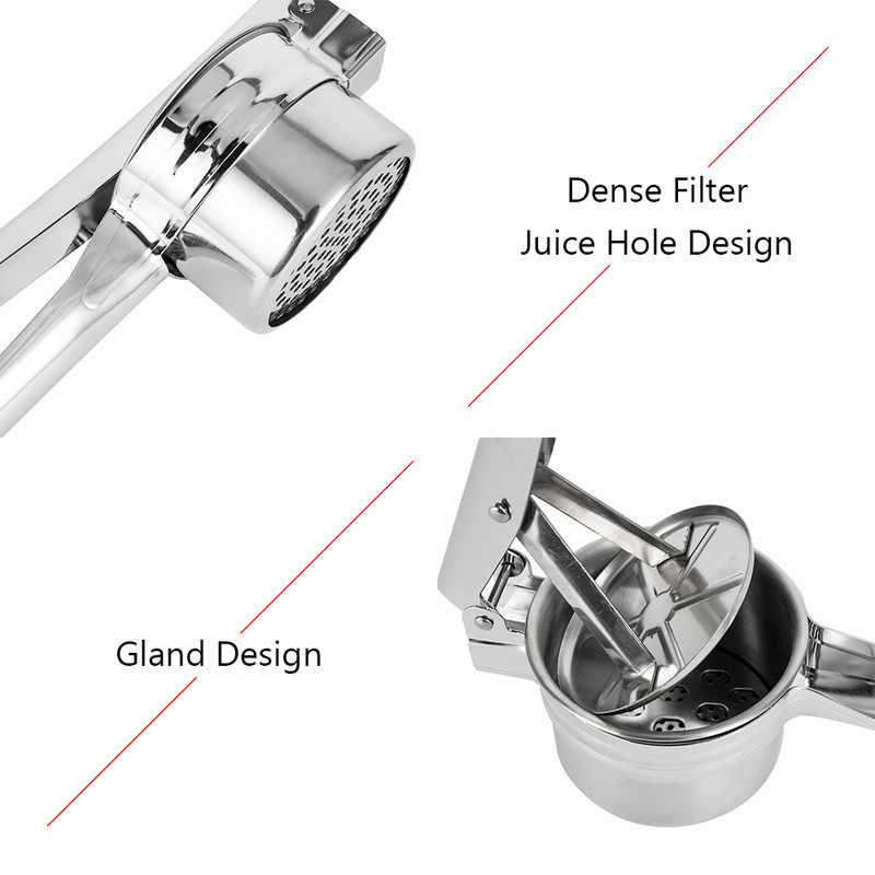 Storcator de cartofi din oțel inoxidabil, piure mare, rezistent, pentru storcator de legume, pentru storcator de fructe, mașină de presare, accesorii de bucătărie