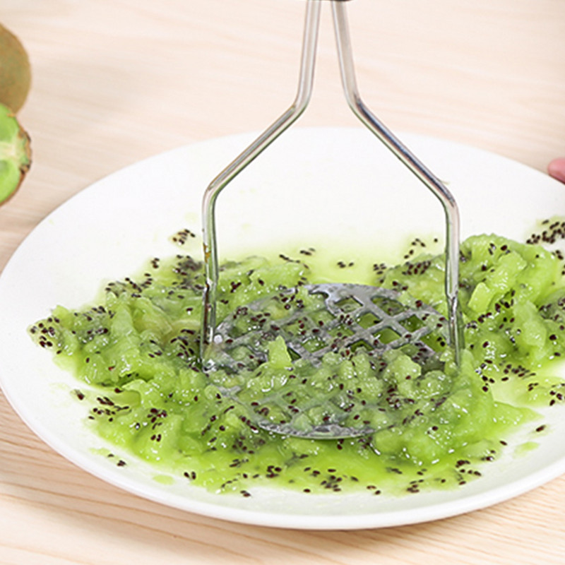 Gnječilica za krumpir od nehrđajućeg čelika, neklizajuća ručka, kuhinjska drobilica za krumpir