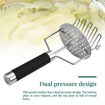 Potato Masher Dual-Layer Handheld Vegetable Presser Handle Vegetable Cutter Crusher Restaurant Εργαλεία κουζίνας