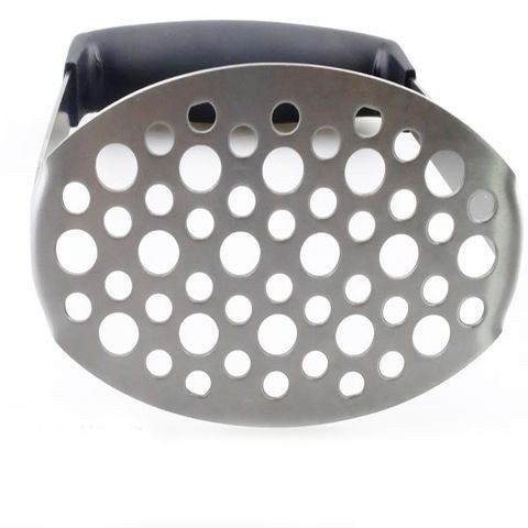 Presă de piure de cartofi din oțel inoxidabil 304 Presă de piure de cartofi Presă de cartofi cu mâner anti-alunecare accesorii de bucătărie