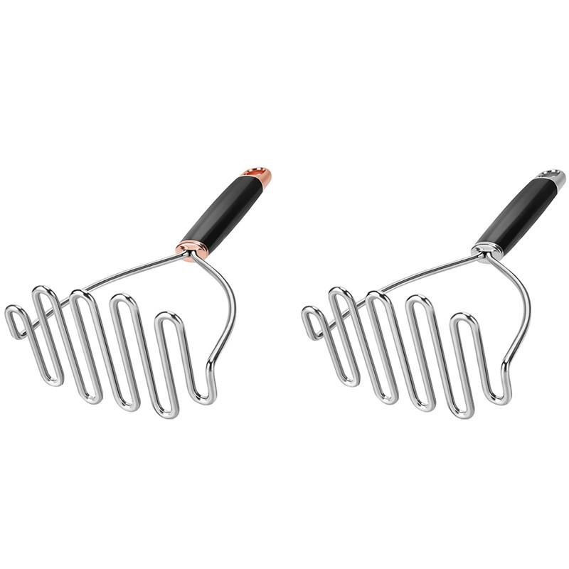 Nerūdijančio plieno bulvių grūstuvas, bulvių košės grūstuvas, geriausias pupelių, avokado trintuvo įrankis