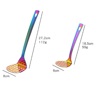 1/2 buc Concasor de cartofi din oțel inoxidabil piure neted de cartofi, fructe, legume, presă, concasor, instrument de bucătărie