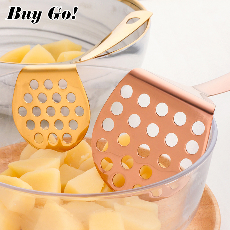 1/2 buc Concasor de cartofi din oțel inoxidabil piure neted de cartofi, fructe, legume, presă, concasor, instrument de bucătărie