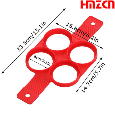 Inel pentru clătite cu ouă, matriță antiaderentă pentru prepararea de clătite, mașină de gătit ouă din silicon, formatoare de ouă prăjite, forme pentru omlete, accesorii pentru coacere în bucătărie