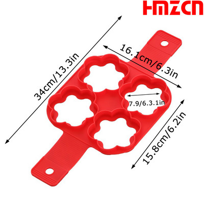Inel pentru clătite cu ouă, matriță antiaderentă pentru prepararea de clătite, mașină de gătit ouă din silicon, formatoare de ouă prăjite, forme pentru omlete, accesorii pentru coacere în bucătărie