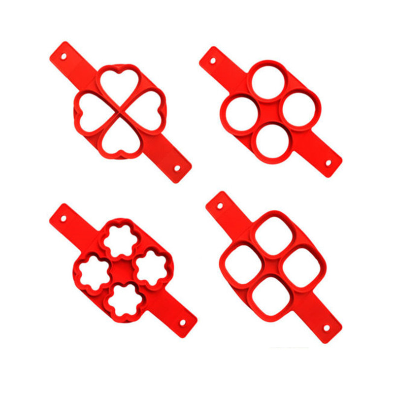 Inel pentru clătite cu ouă, matriță antiaderentă pentru prepararea de clătite, mașină de gătit ouă din silicon, formatoare de ouă prăjite, forme pentru omlete, accesorii pentru coacere în bucătărie