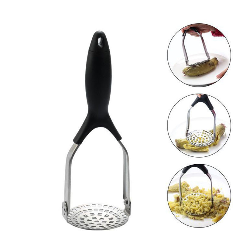 Presă pentru piure de cartofi din oțel inoxidabil Mașină de zdrobire pentru cartofi dulci Mașină pentru piure de dovleac Mașină pentru prepararea de suc pentru piure de orez Ustensile de bucătărie