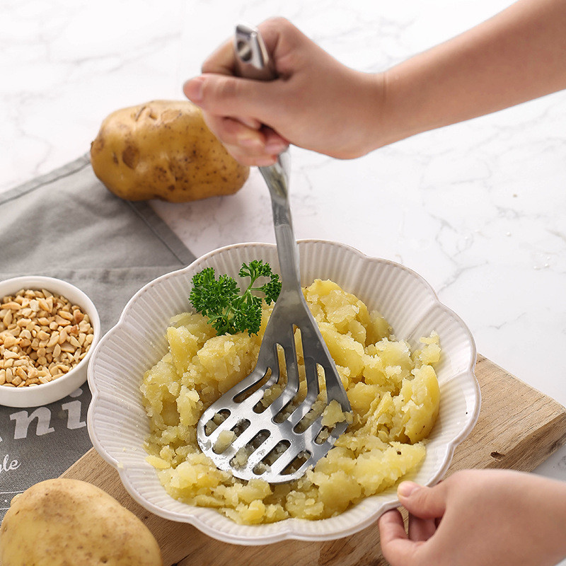 Presă pentru piure de cartofi din oțel inoxidabil Mașină de zdrobire pentru cartofi dulci Mașină pentru piure de dovleac Mașină pentru prepararea de suc pentru piure de orez Ustensile de bucătărie