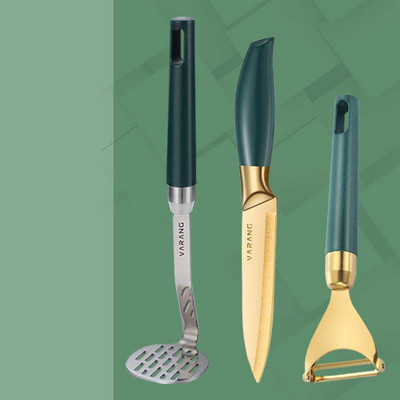 Roostevabast terasest kartulipuder Imikutoidupuder puu-köögiviljatööriistad Köögividinad Aksessuaarid Toiduvalmistamine Köögitarbed