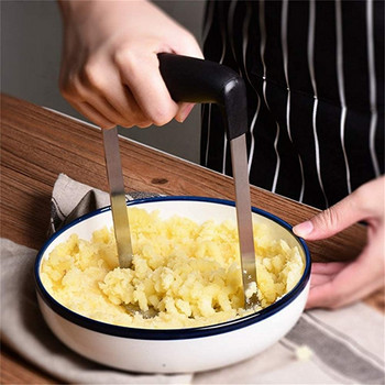 Ανοξείδωτο ατσάλι Πρεσαριστό πολτοποιητή πατάτας Εργαλεία μαγειρέματος πατάτες πίεση λάσπη μηχανή θραύσης φρούτων λαχανικών Εργαλεία κουζίνας