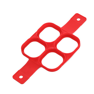 Kiaušinių silikoninė forma 4 skylučių neprideganti blynų formavimo forma Omletas blynų žiedų formavimo priemonė Kiaušinių įrankis Kiaušinių formavimo formos Virtuvės priedai