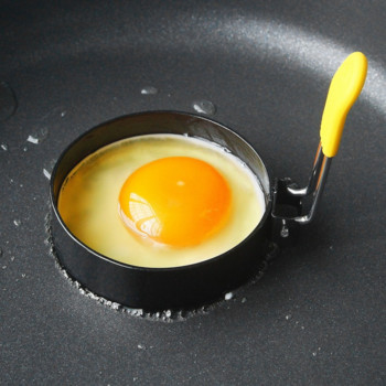 1 σετ Μοντέλο τηγανητό αυγό Αντικολλητικό δαχτυλίδι αυγού Στρογγυλό αστέρι καρδιά σε σχήμα λουλουδιού Φόρμα αυγού Αξεσουάρ κουζίνας Μαγειρική Gadgets