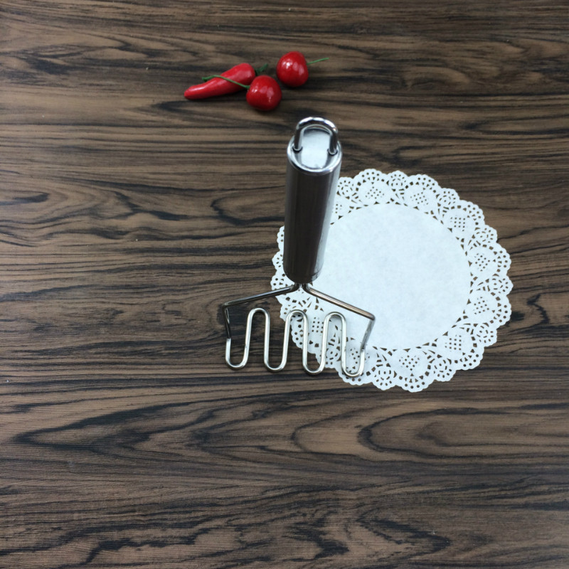 2 buc. Gadgets de bucătărie din oțel inoxidabil Maser de cartofi ondulat Presă de cartofi Accesorii pentru unelte de bucătărie