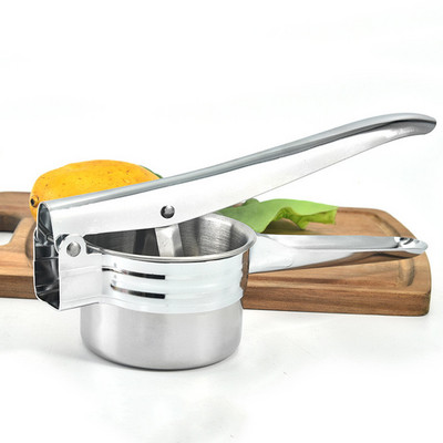 Nerūdijančio plieno spaudimo smulkintuvas Bulvių ryžių spaustukas Vaisių Daržovių Įrankiai Sulčiaspaudė Česnakų Presas Virtuvės priedai