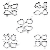 4 paketa prstena za prženje jaja Kalup za pečene palačinke s poširom s drškom Neljepljivi kalupi za pečena jaja Alat za kuhanje Materijal od nehrđajućeg čelika M6CE