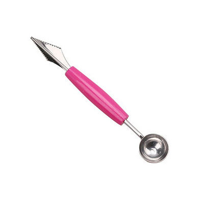 Dvigubos galvutės nerūdijančio plieno arbūzo kasimo rutulys virtuvės įrankis arbūzo drožybai peilis vaisiams ledams kasti rutulinį šaukštą