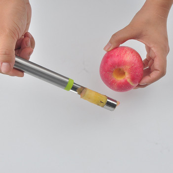 Лопатка за диня от неръждаема стомана Резачка 4 в 1 Нож за изрязване на плодове Резачка за премахване на сърцевината на ябълката Инструменти за разделяне на плодовата каша