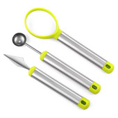 Roostevabast terasest kaevamispall arbuusi lusikas nikerdusnuga jagaja plaadi puuvilja lõikamise tööriistakomplekt