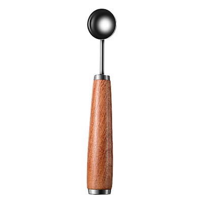 4 tüüpi puidust käepidemega Melon Baller roostevabast terasest puuvili arbuusi nikerdusnuga arbuusi kaevamine kuullusikas köögividinad