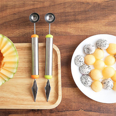 Πιατέλα φρούτων Μαχαίρι σκαλίσματος Πεπόνι Baller Κουτάλι Παγωτό Σούπα Καρπούζι gadgets κουζίνας αξεσουάρ Εργαλεία κοπής